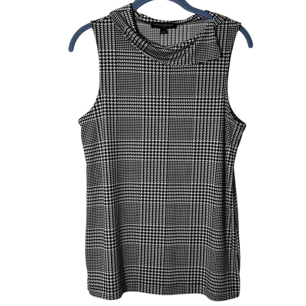 BANANA REPUBLIC Houndstooth Sleeveless Top